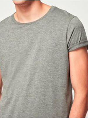 Rolled-Up Sleeve T-Shirt